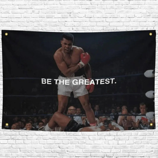 Muhammad Ali Boxing Flag Motivational Gym Flag